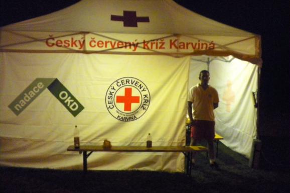 Oblastní spolek ČČK Karviná - projekt Mobilní ošetřovna - zdravotnický stan
